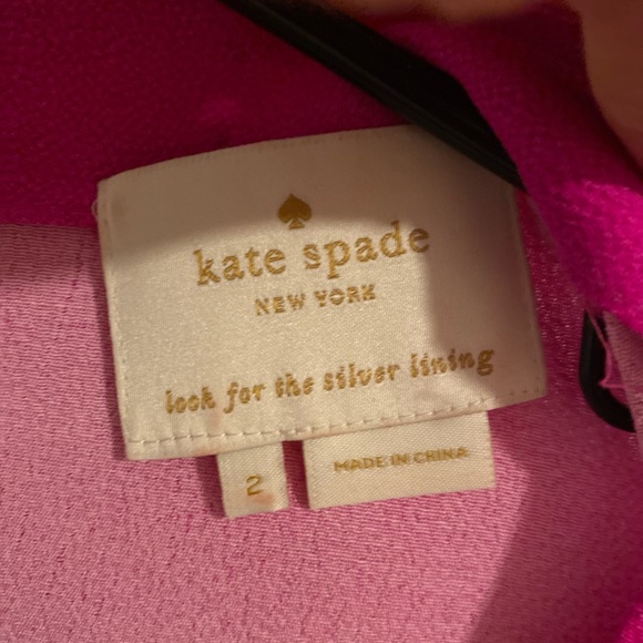 Kate Spade pink dress with center bow - Picture 2 of 4